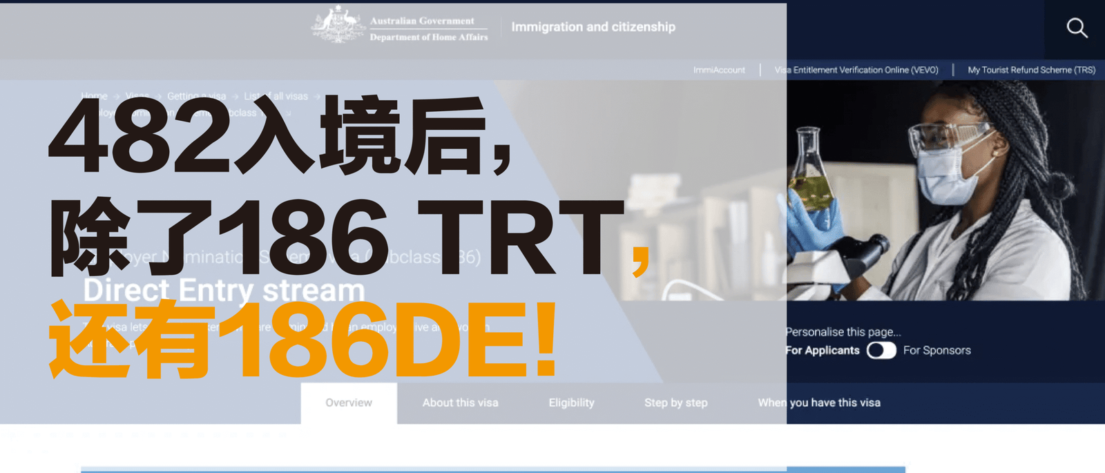 482入境后,除了186 TRT,还有186DE!